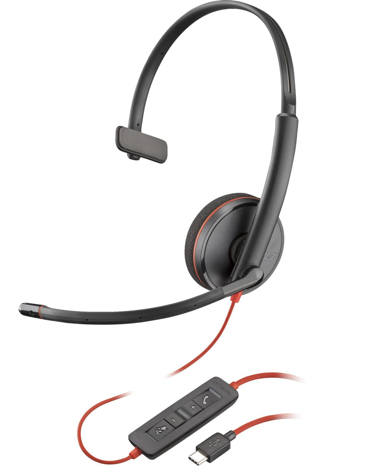 HP 8X214AA Cuffie Cablato a Padiglione Ufficio USB tipo-C Nero