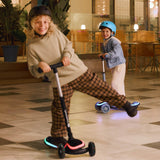 Kk Kinderkraft Raket Monopattino Bambini 3 Ruote Con Luci Led Rgb, Pieghevole, Manubrio Regolabile, 2 Anni, Nero