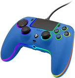 Qubick Controller Cablato Neon Blue per PS5