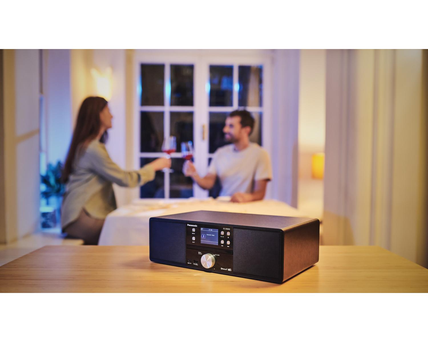 Panasonic SC-DM202EG-K Micro Hifi DAB Mini Impianto Audio Domestico 24 W Nero