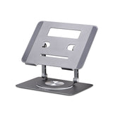 StarTech.com Supporto per PC portatile con rotazione a 360 , rialzo ergonomico da scrivania per laptop, rialzo con inclinazione regolabile, max 5 kg, alluminio