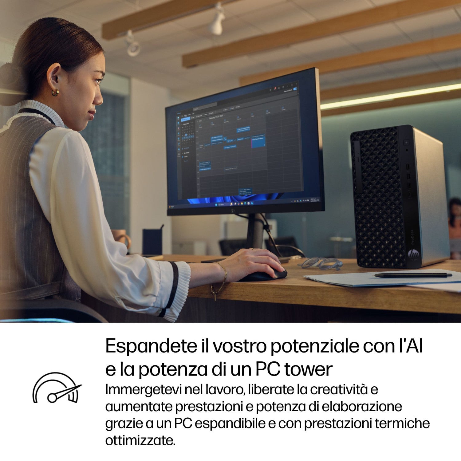 HP ProDesk 4 Tower G1i Desktop AI PC Intel Core Ultra 5 235 8 GB DDR5-SDRAM 512 GB SSD Windows 11 Pro