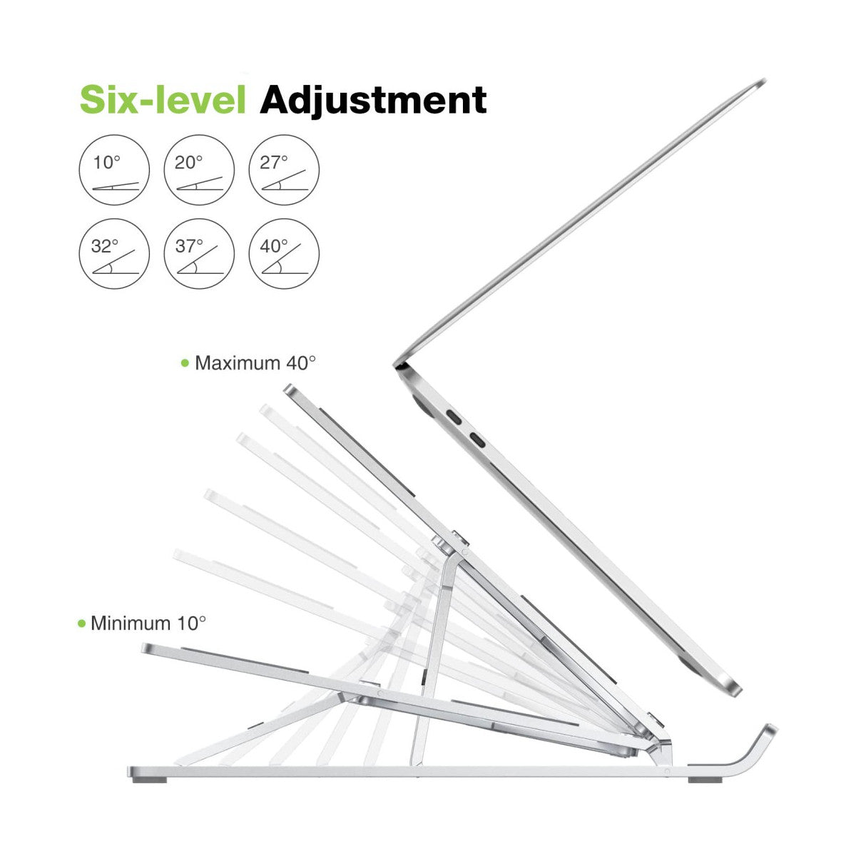 Techly ICA-TBL 134TY supporto per laptop Supporto per computer portatile Argento 40,6 cm (16 pollici)
