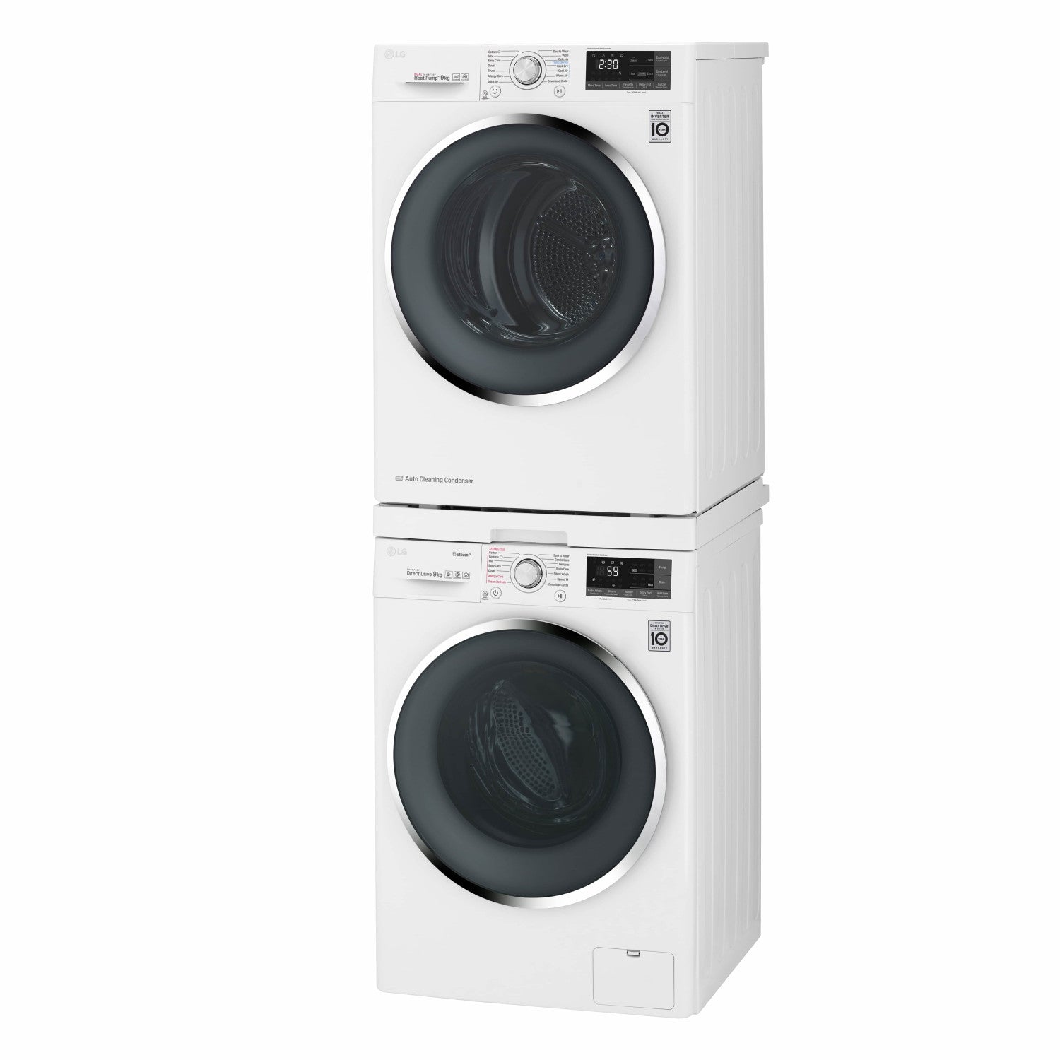 LG DSTWH accessorio e componente per lavatrice Kit di sovrapposizione 1 pz Bianco