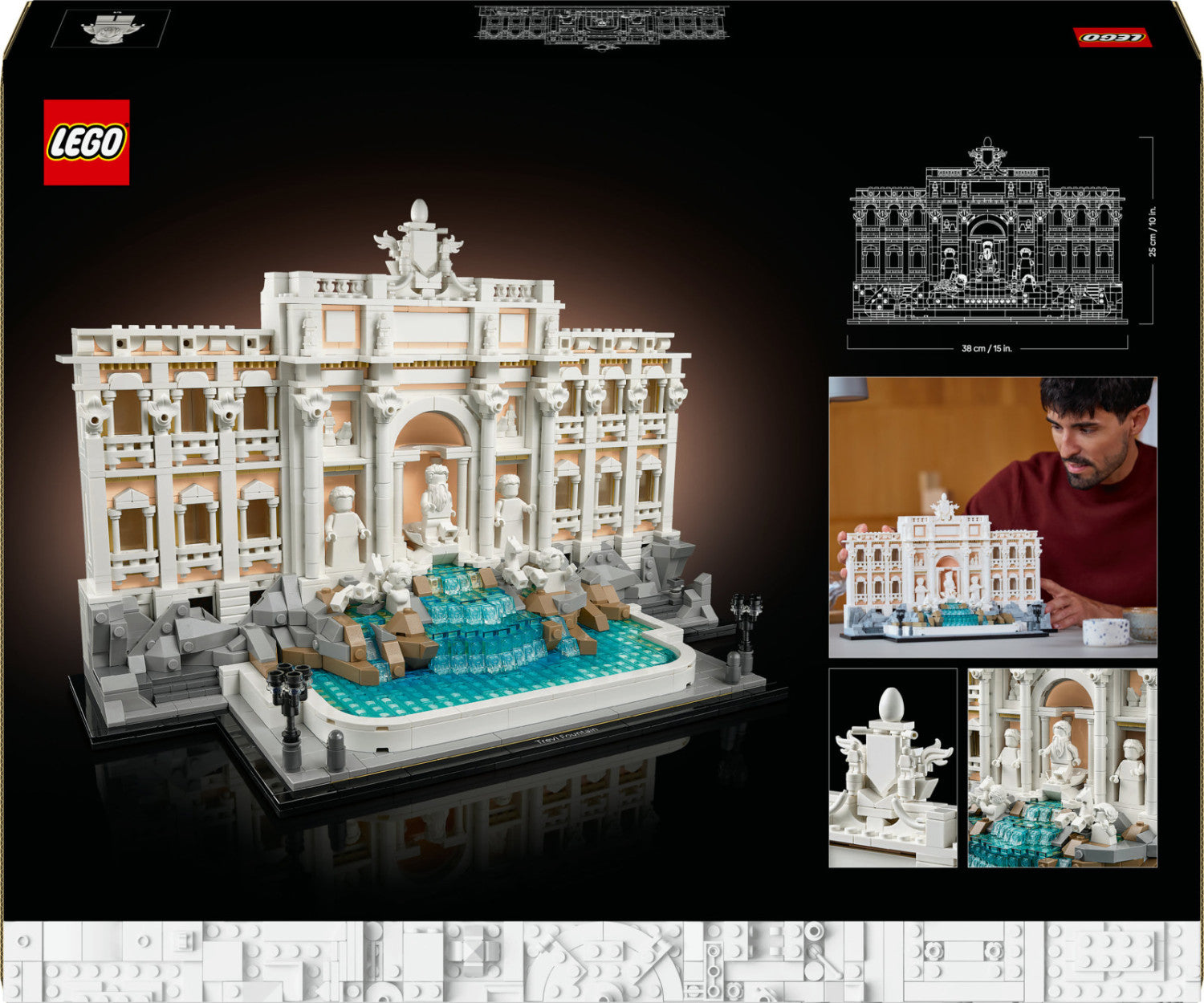 LEGO Architecture Fontana di Trevi 21062 Set da Costruzione 1880 Pezzi Adulti
