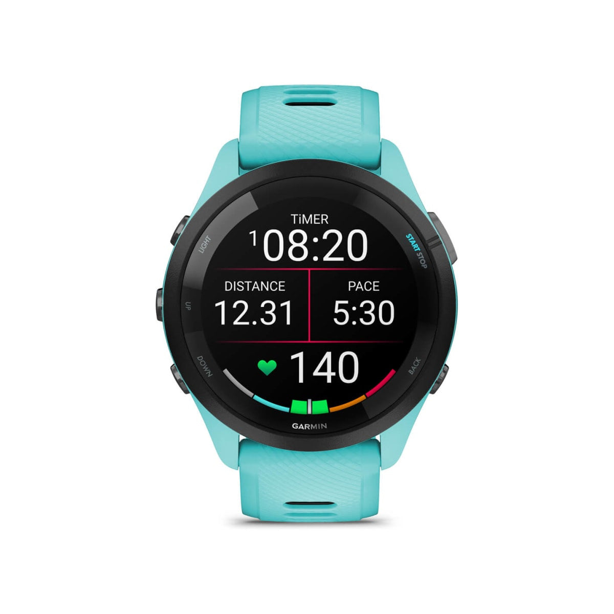 Garmin Forerunner 265 3,3 cm (1.3 pollici) AMOLED 46 mm Digitale 416 x 416 Pixel Touch screen Nero, Blu Wi-Fi GPS (satellitare)