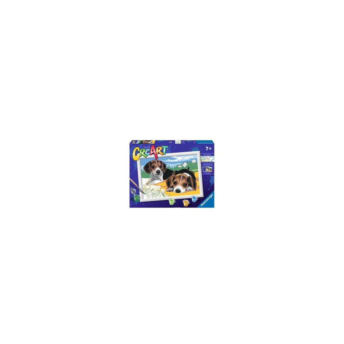 Ravensburger CreArt Jack Russell Puppy Colore per kit di verniciatura in base ai numeri