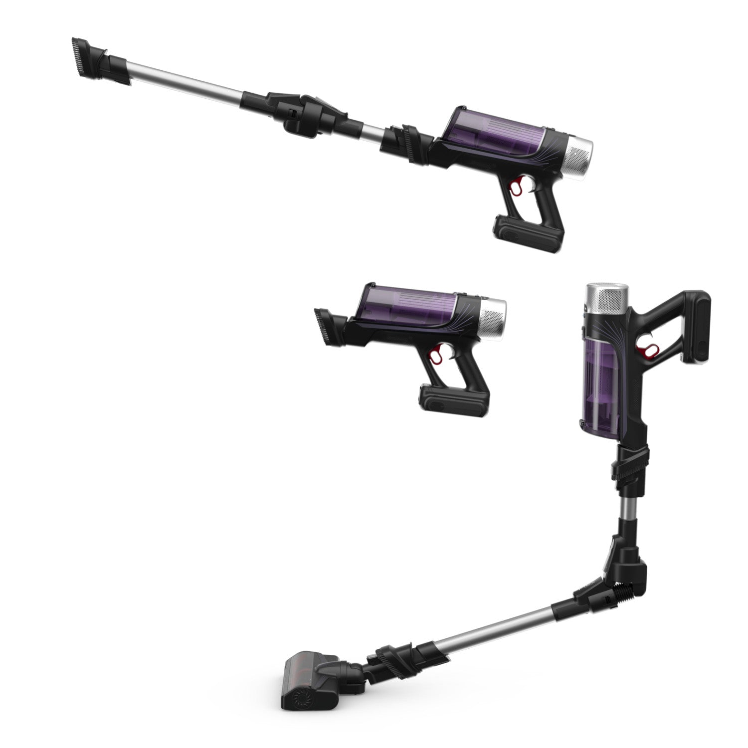 Rowenta X-Force Flex 9.60 RH2037 aspirapolvere senza filo Nero Viola Senza sacchetto