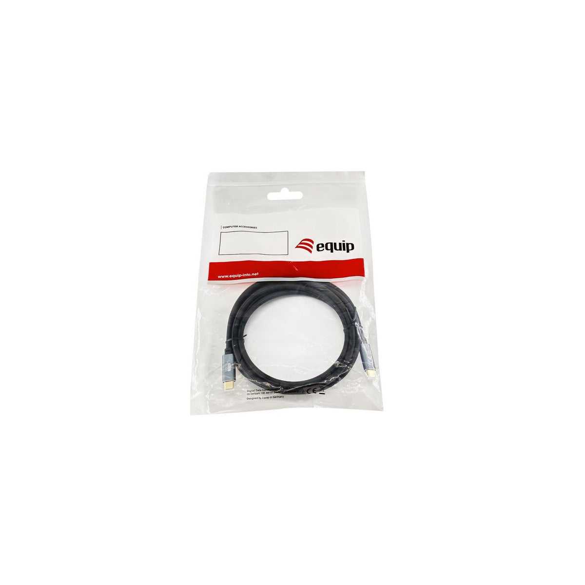 Equip 128359 Cavo USB 3.2 Gen 2 da C a C, M/M, 3,0 m, PD100W , 4K/60Hz, 10Gbps, nero