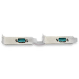 StarTech.com Scheda adattatore seriale PCI Express RS232 a 2 porte - Scheda controller host seriale PCIe RS232 - PCIe a seriale DB9 - 16950 UART - Scheda di espansione a basso profilo - Windows e Linux