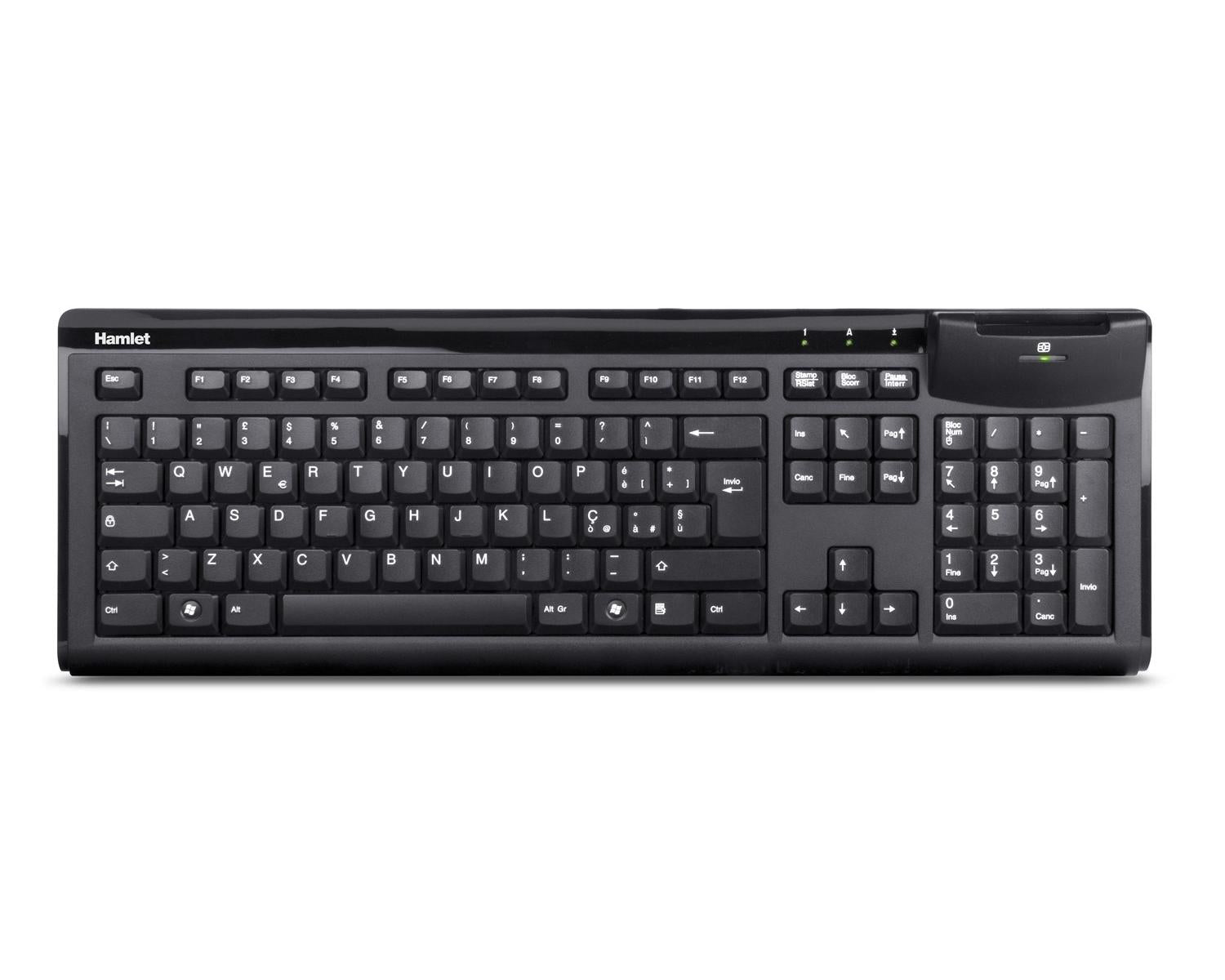 Hamlet XKKITASCR tastiera QWERTY Italiano Nero