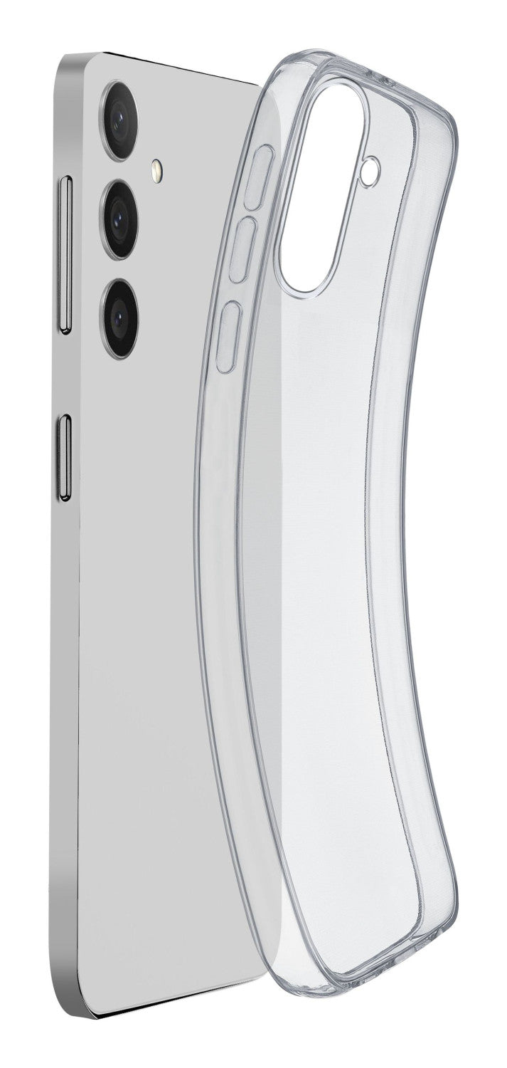 Cellularline Fine - Galaxy A36/A56 Cover in gomma morbida ultra sottile e trasparente