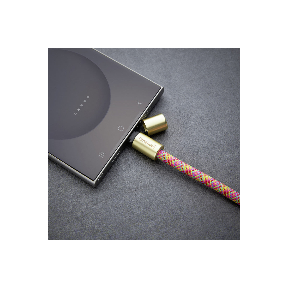 Intenso Handykette als Lade- Datenkabel USB-C bis 1,65m neon mix cavo USB USB C Multicolore
