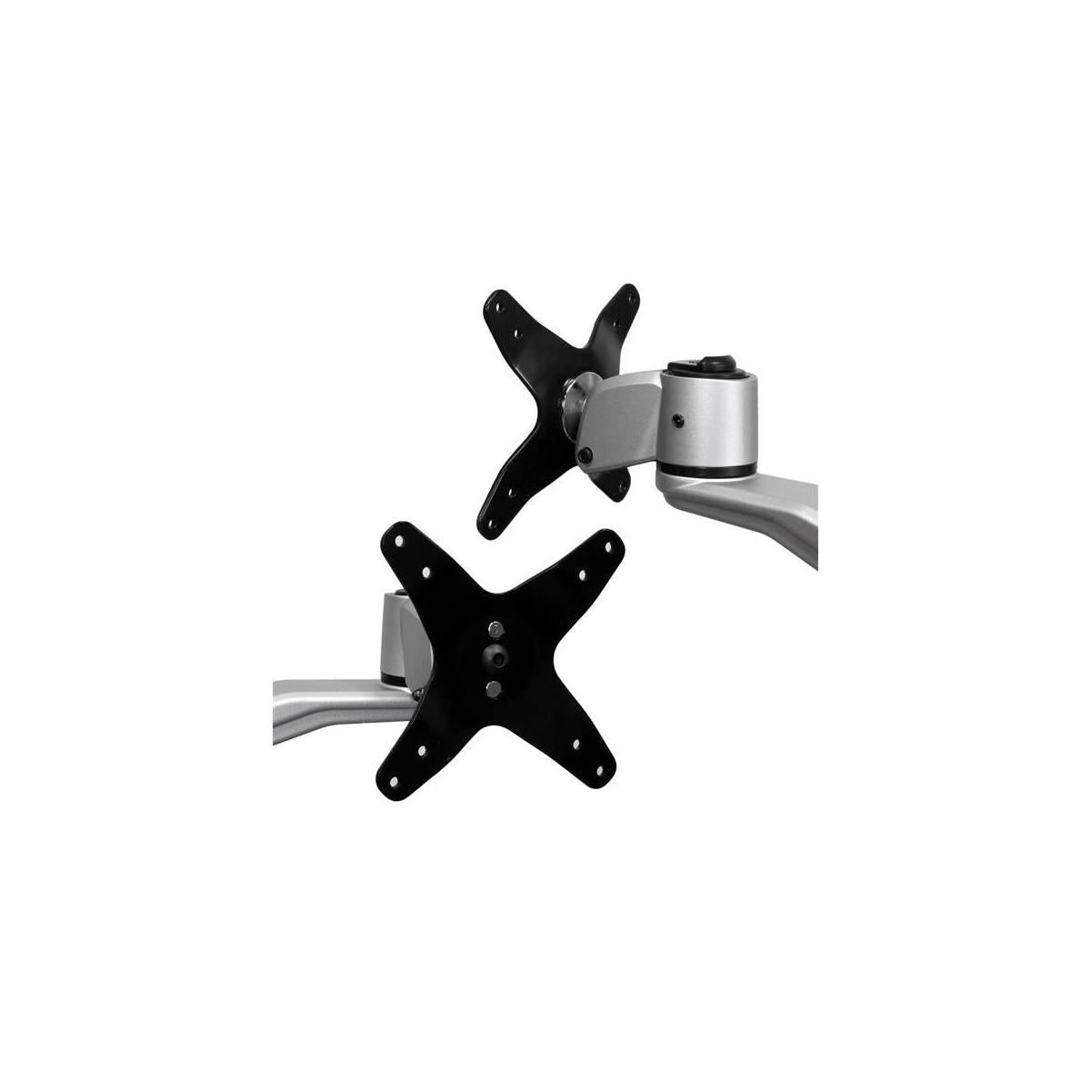 StarTech.com ARMDUAL30 supporto da tavolo per Tv a schermo piatto 76,2 cm (30") Nero, Argento Scrivania