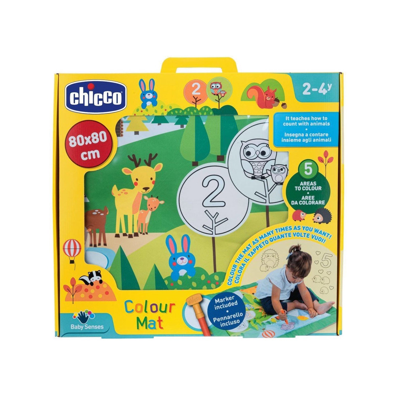 Chicco 10632000000 Gioco Tappeto Colori Numeri Multicolore