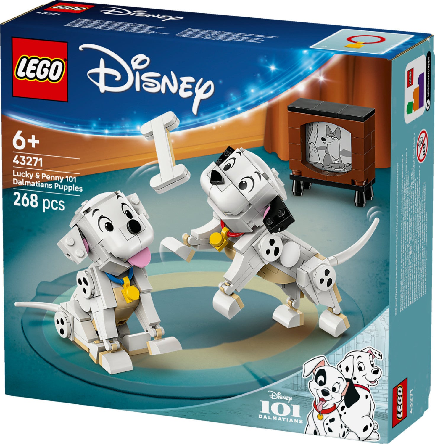 LEGO Disney Lucky e Penny 101 Dalmatians Set 43271 268 Pezzi dai 6 Anni
