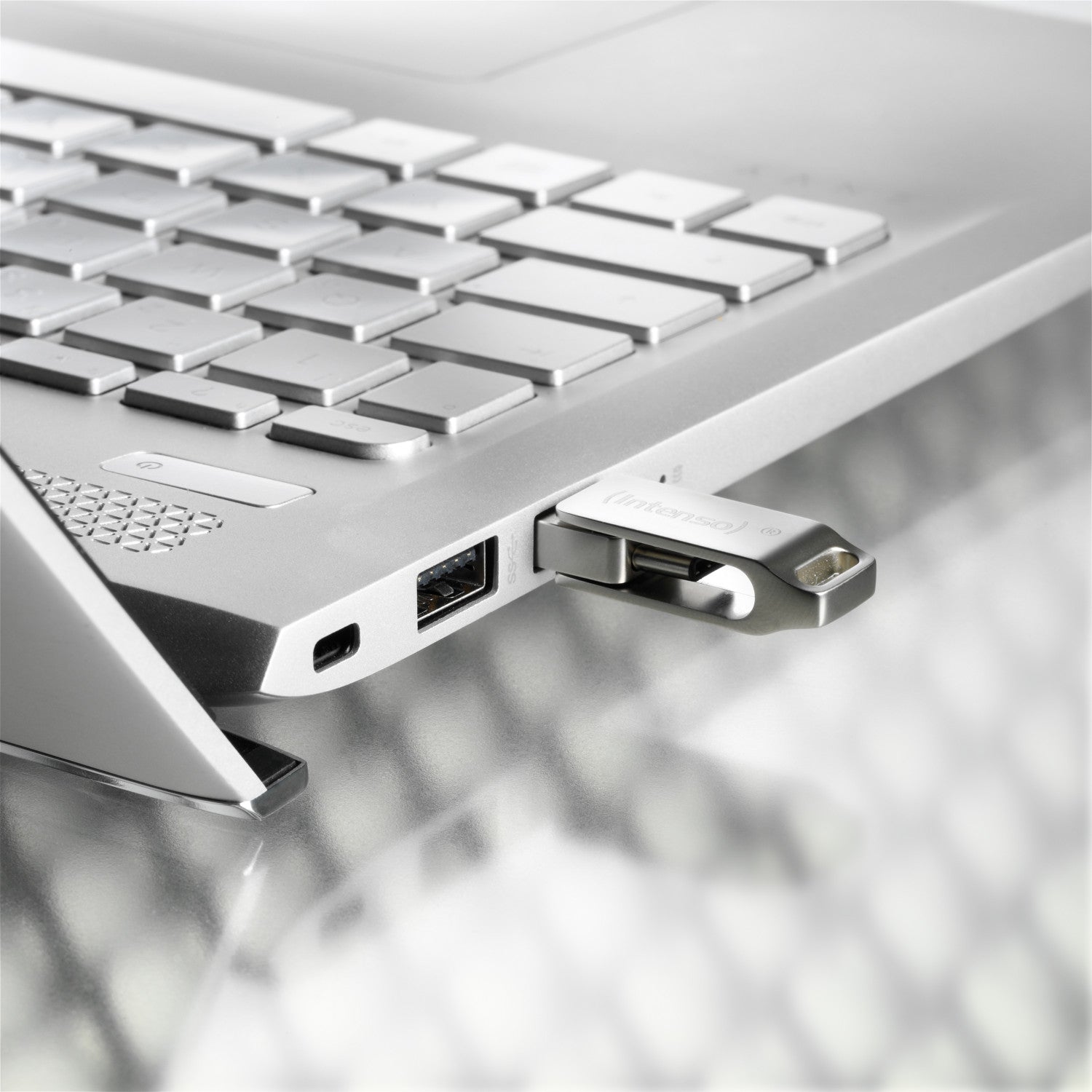 Intenso cMobile Line unità flash USB 64 GB USB Type-A / USB Type-C 3.2 Gen 1 (3.1 Gen 1) Argento