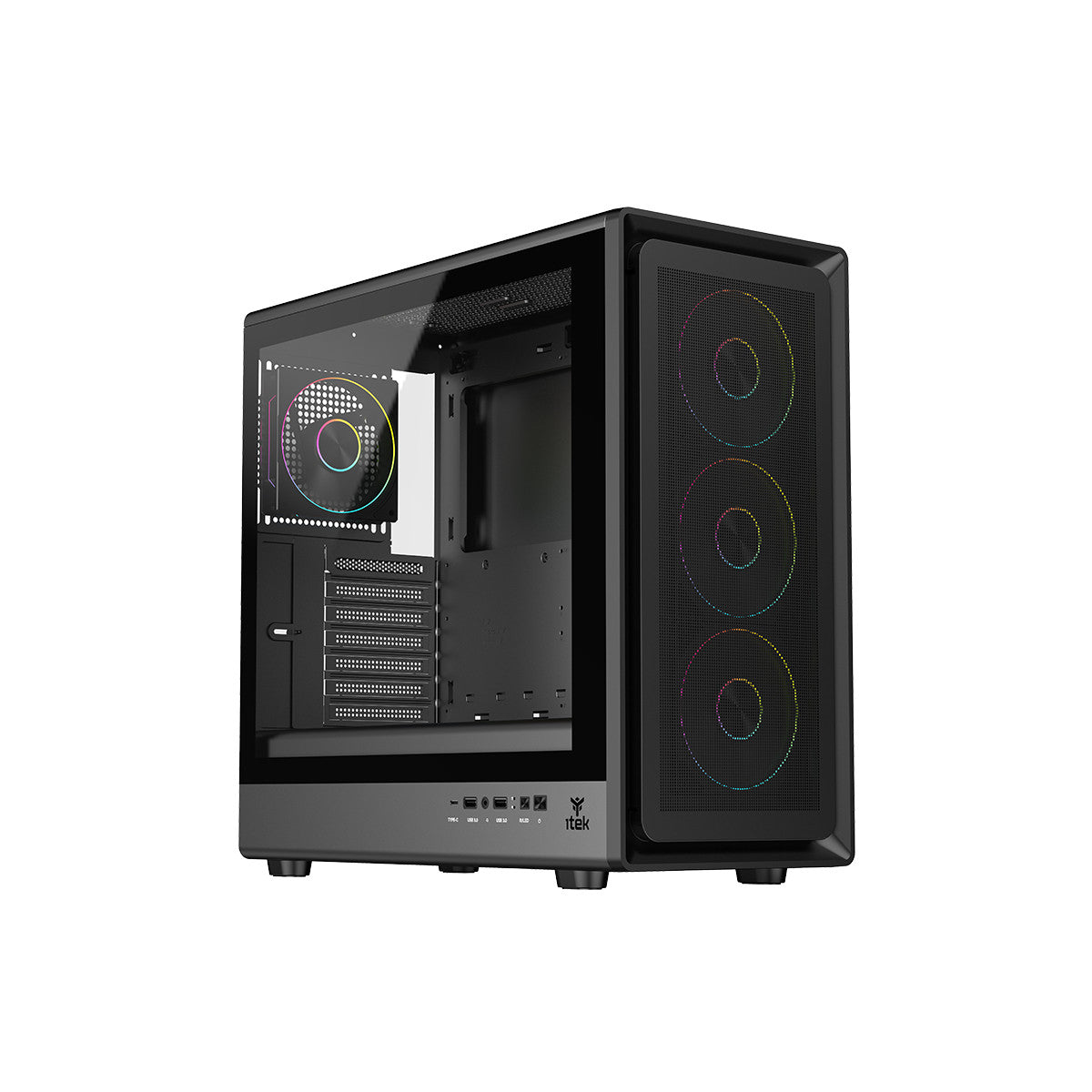 itek MESHCORE 36B Tower Nero Case per PC