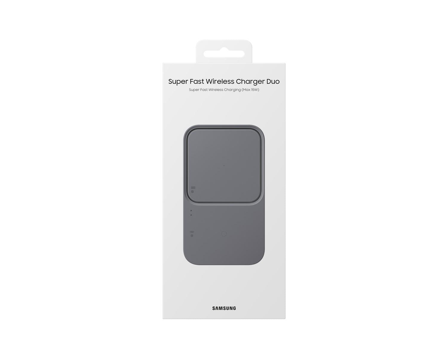Caricabatterie Wireless Samsung EP-P5400BBEGEU Doppia Carica Charger Duo 15W Usb C Senza Fili Nero