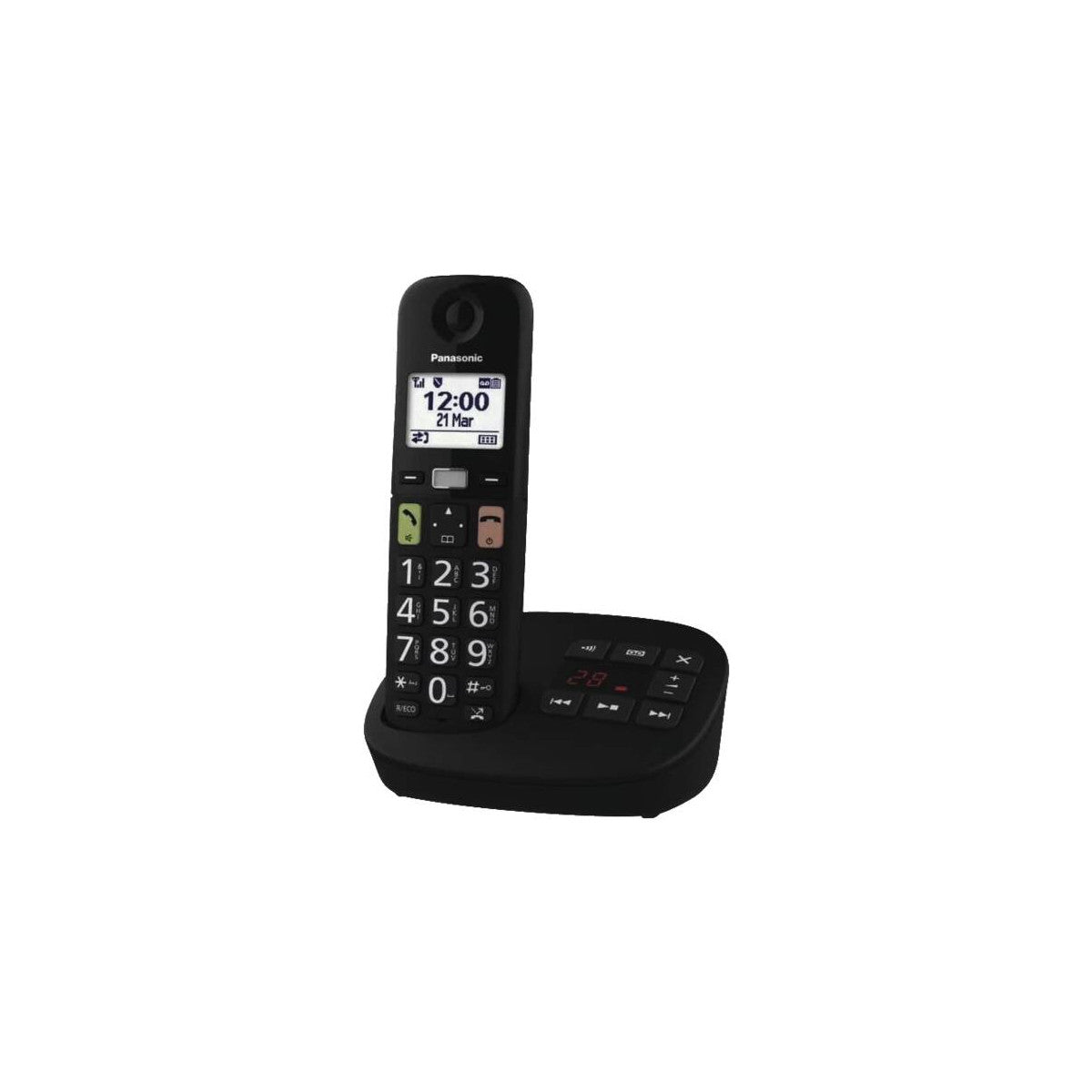 Panasonic KX-TGU130EXB telefono Telefono analogico/DECT Nero