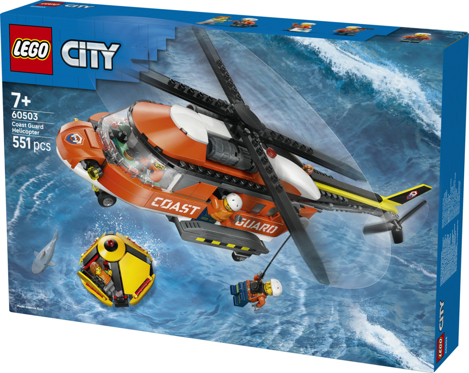 Set costruzioni LEGO 60503 CITY ESPLORATION Elicottero della Guardia C