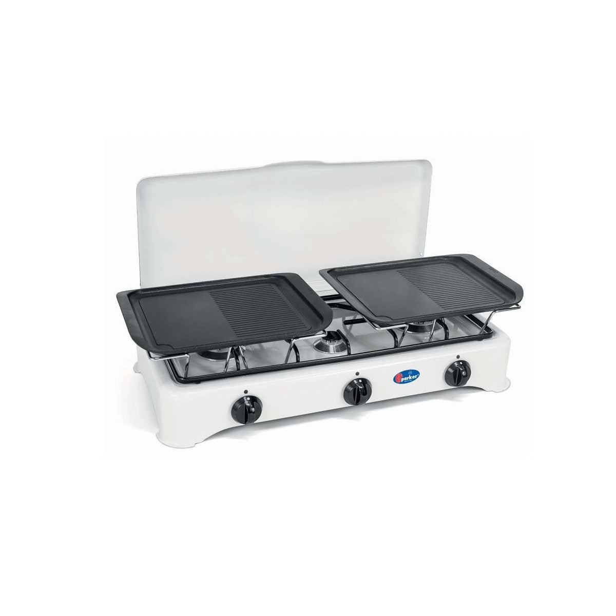 CFParker Bistecchiera Marietta RL in Alluminio Pressofuso Teflonato con Telaio per Fornello Smaltato