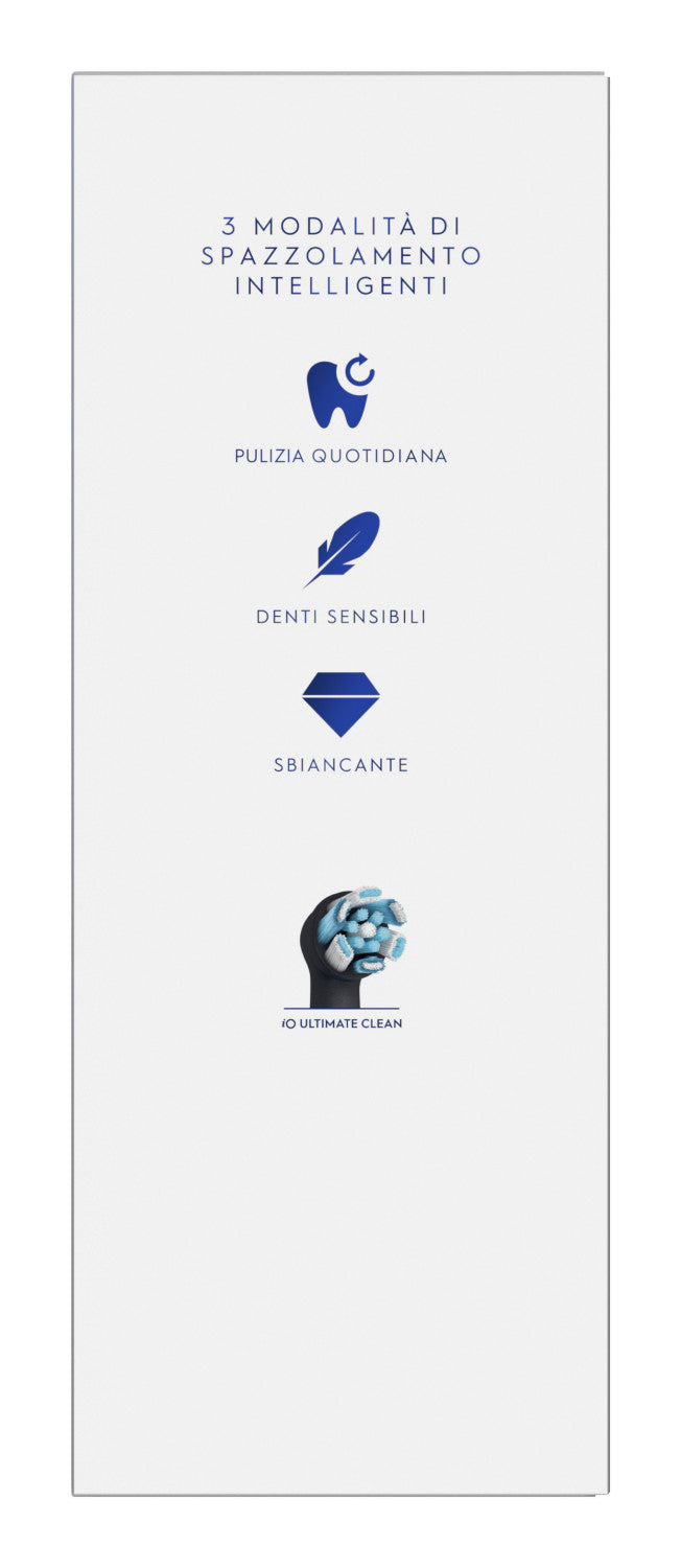 Oral-B Spazzolino Elettrico Ricaricabile iO 3 Nero, 1 Testina Di Ricambio, 1 Custodia Da Viaggio. 1 Spazzolino