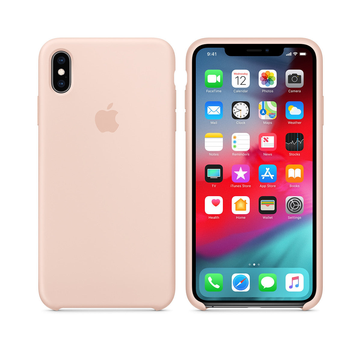 Apple Custodia in silicone per iPhone XS Max - Rosa sabbia
