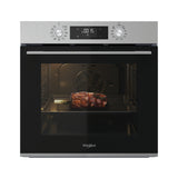 Whirlpool OMK58HU0X forno 71 L Nero, Acciaio inox