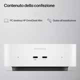 HP E4EU4EA PC/stazione di lavoro Intel Core 5 16 GB LPDDR5x-SDRAM 512 GB SSD Windows 11 Home Mini PC AI PC Bianco