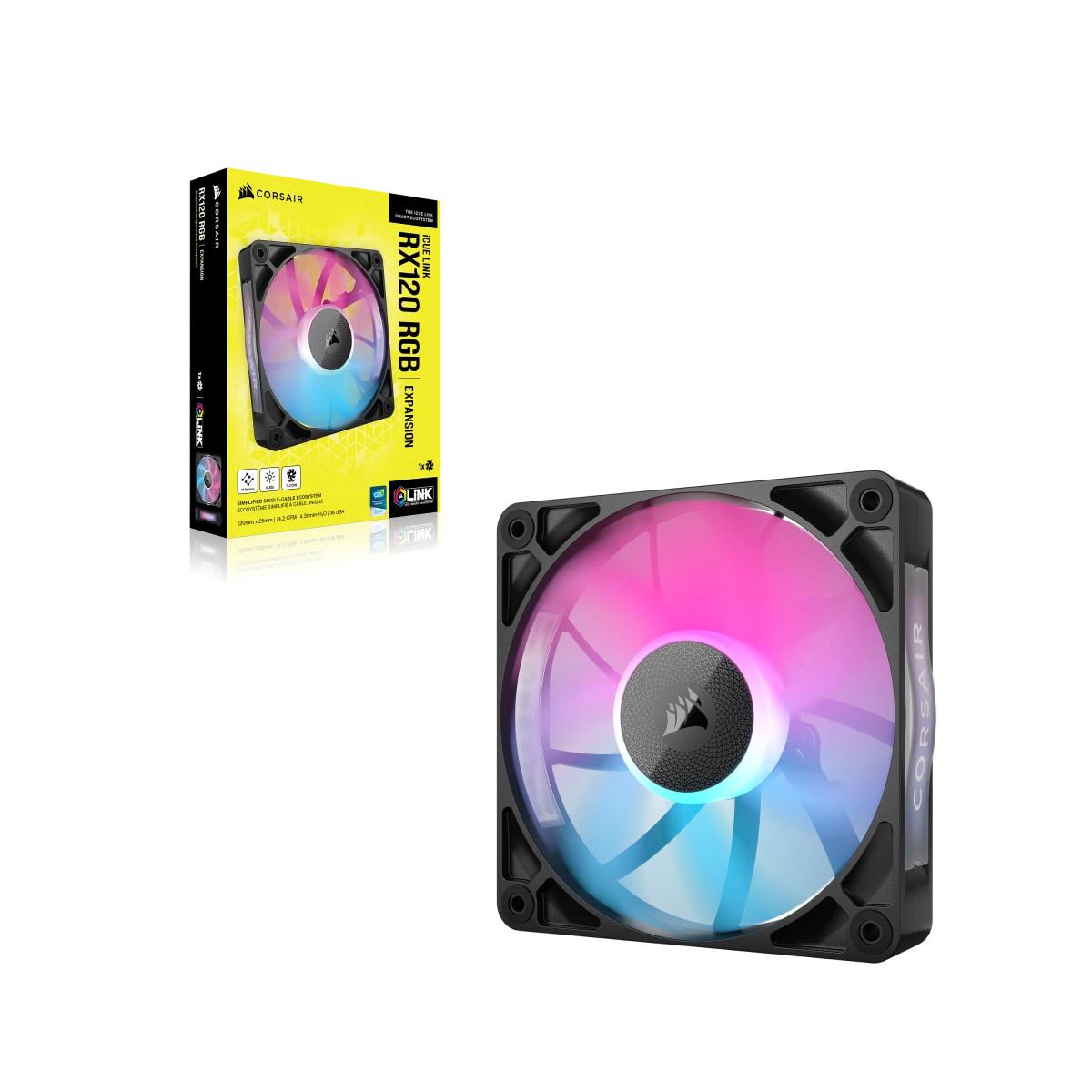 Corsair iCUE LINK RX120 RGB Case per computer Ventilatore 12 cm Nero 1 pz