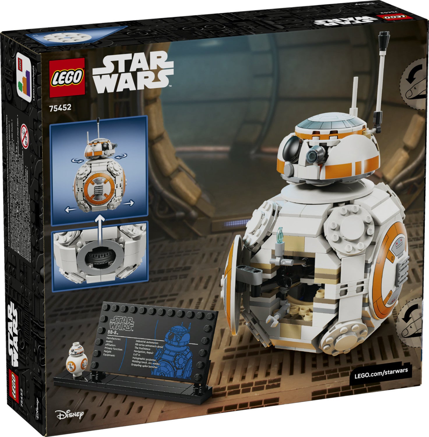 LEGO Star Wars Droide Astromeccanico BB-8 75452 - 569 Pezzi