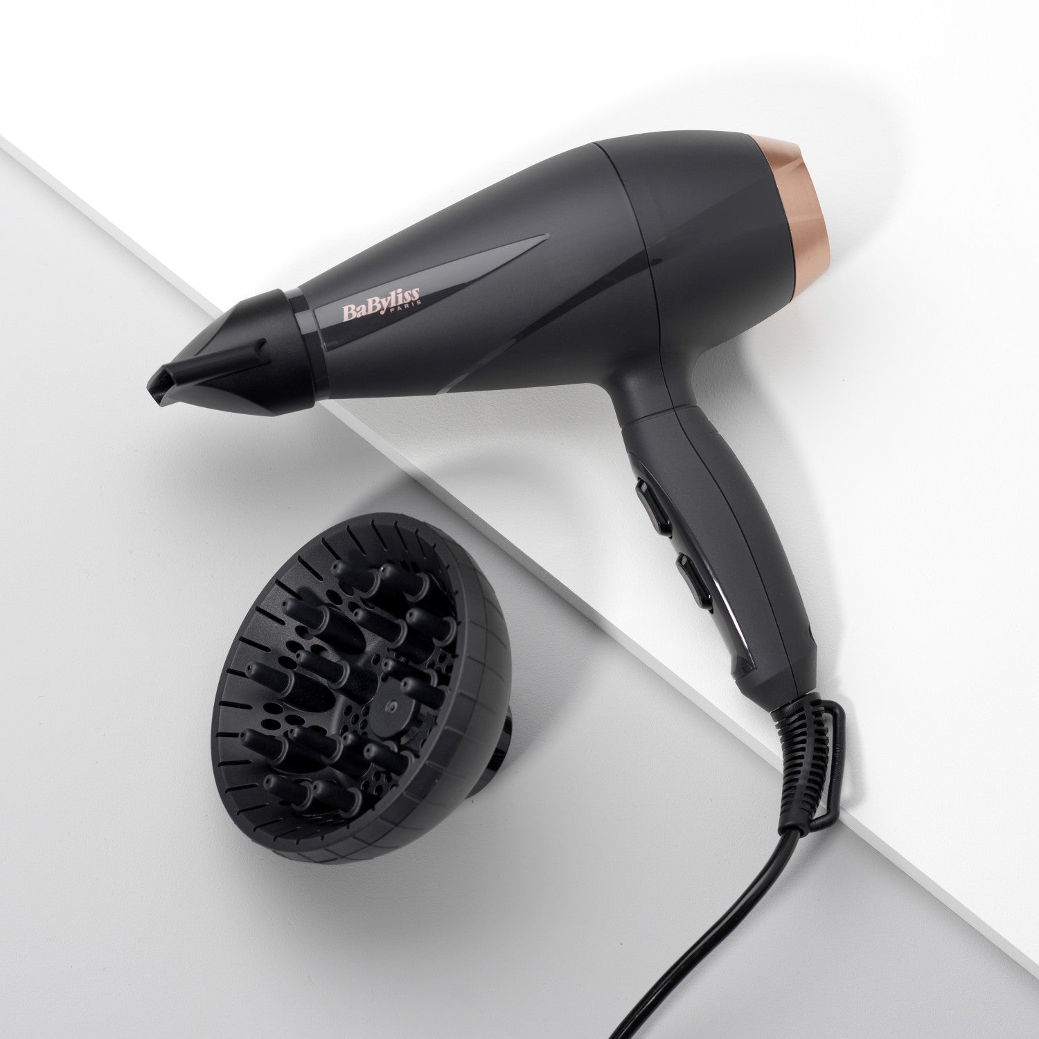 BaByliss Smooth Pro 2100 Asciugacapelli 2100 W Nero Oro Rosa