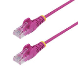 StarTech.com Cavo Ethernet CAT6 Rosa da 3m; Patch UTP con Plug RJ45 Antigroviglio e Rilievi di Trazione, Cavo Lan Slim in Rame Puro 28AWG, Sottoposto a test Fluke