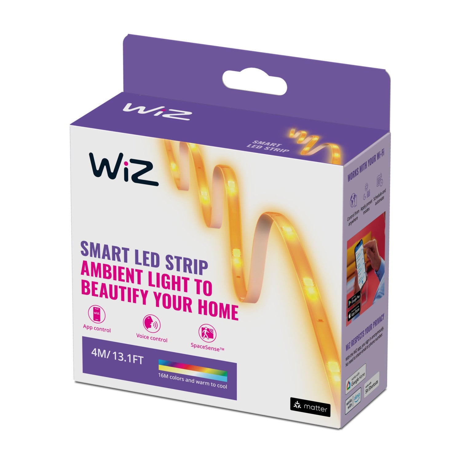 WiZ 8720169071216 soluzione di illuminazione intelligente Striscia LED intelligente Wi-Fi Bianco 13 W