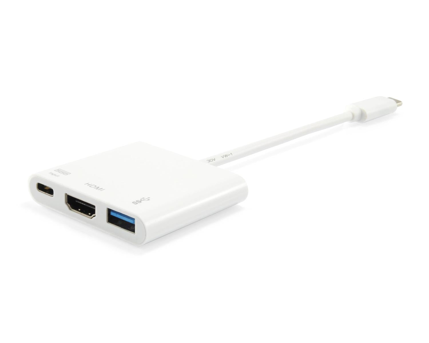 Equip 133461 replicatore di porte e docking station per laptop USB 3.2 Gen 1 (3.1 Gen 1) Type-C Bianco