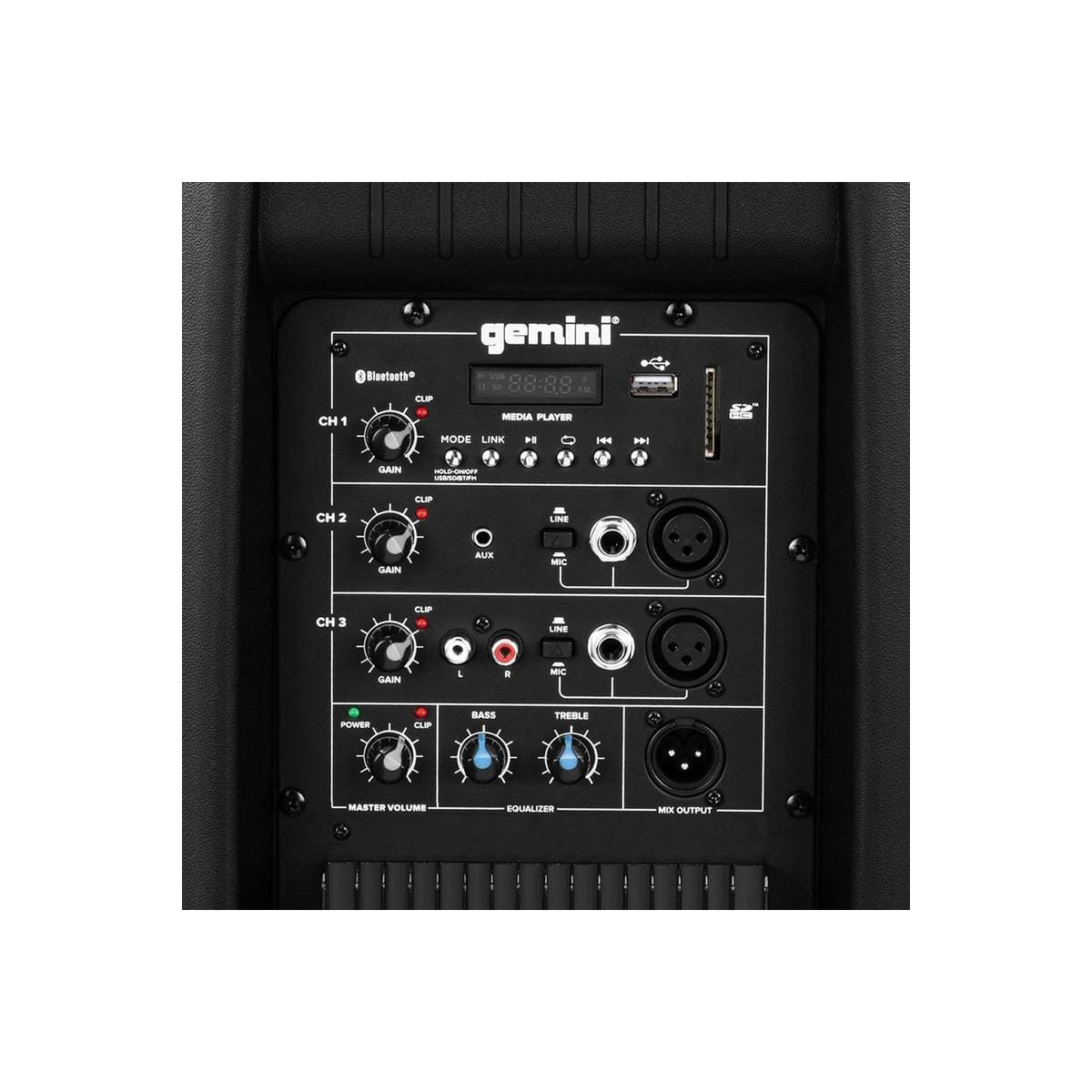 Gemini AS-2115BT altoparlante 2-vie Nero Wireless