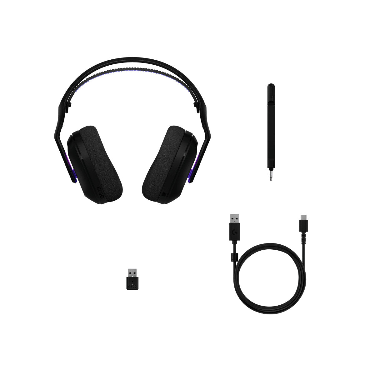 Logitech G G522 Lightspeed Auricolare Con cavo e senza cavo A Padiglione Gaming USB tipo-C Bluetooth Nero