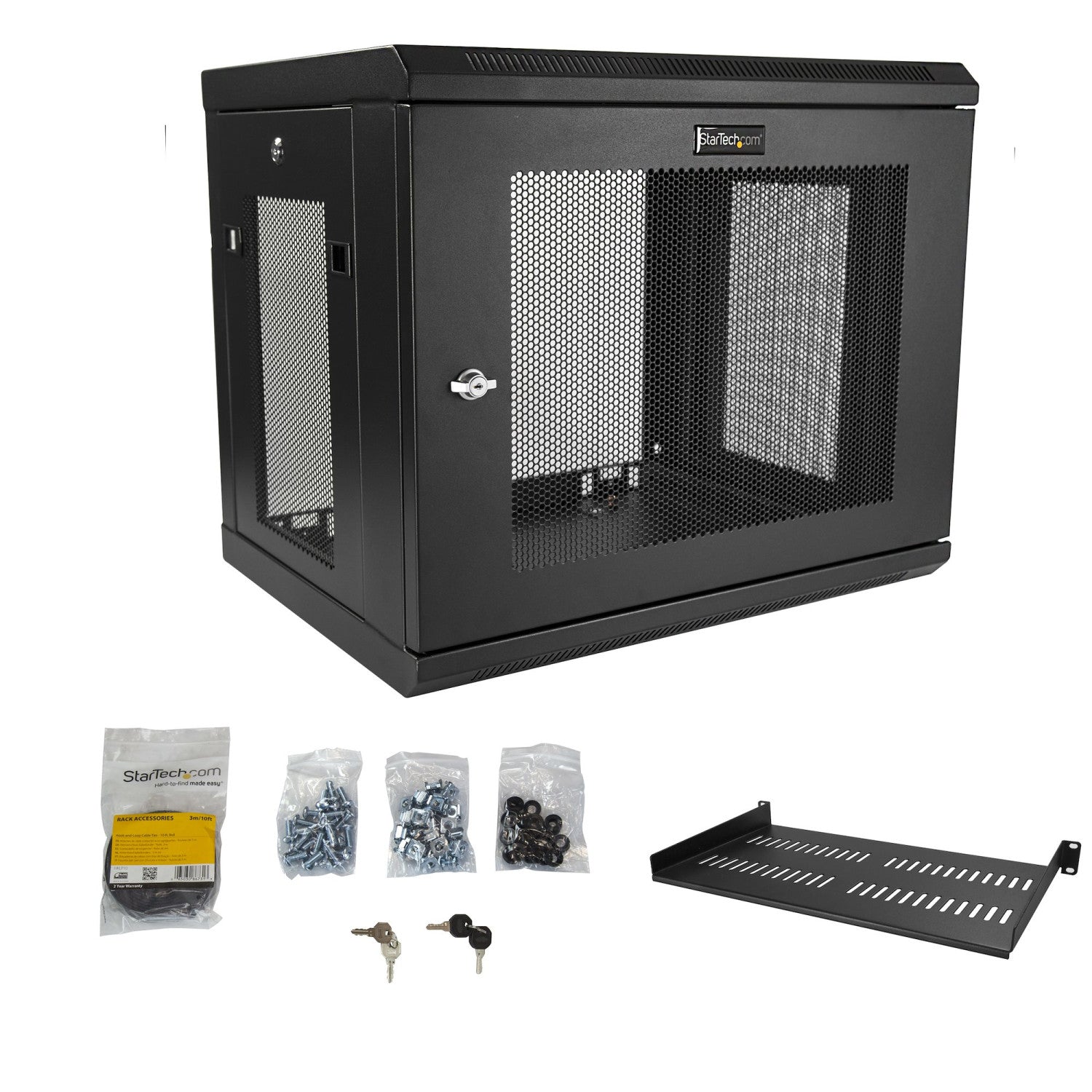 StarTech.com RK9WALM rack Da parete Nero