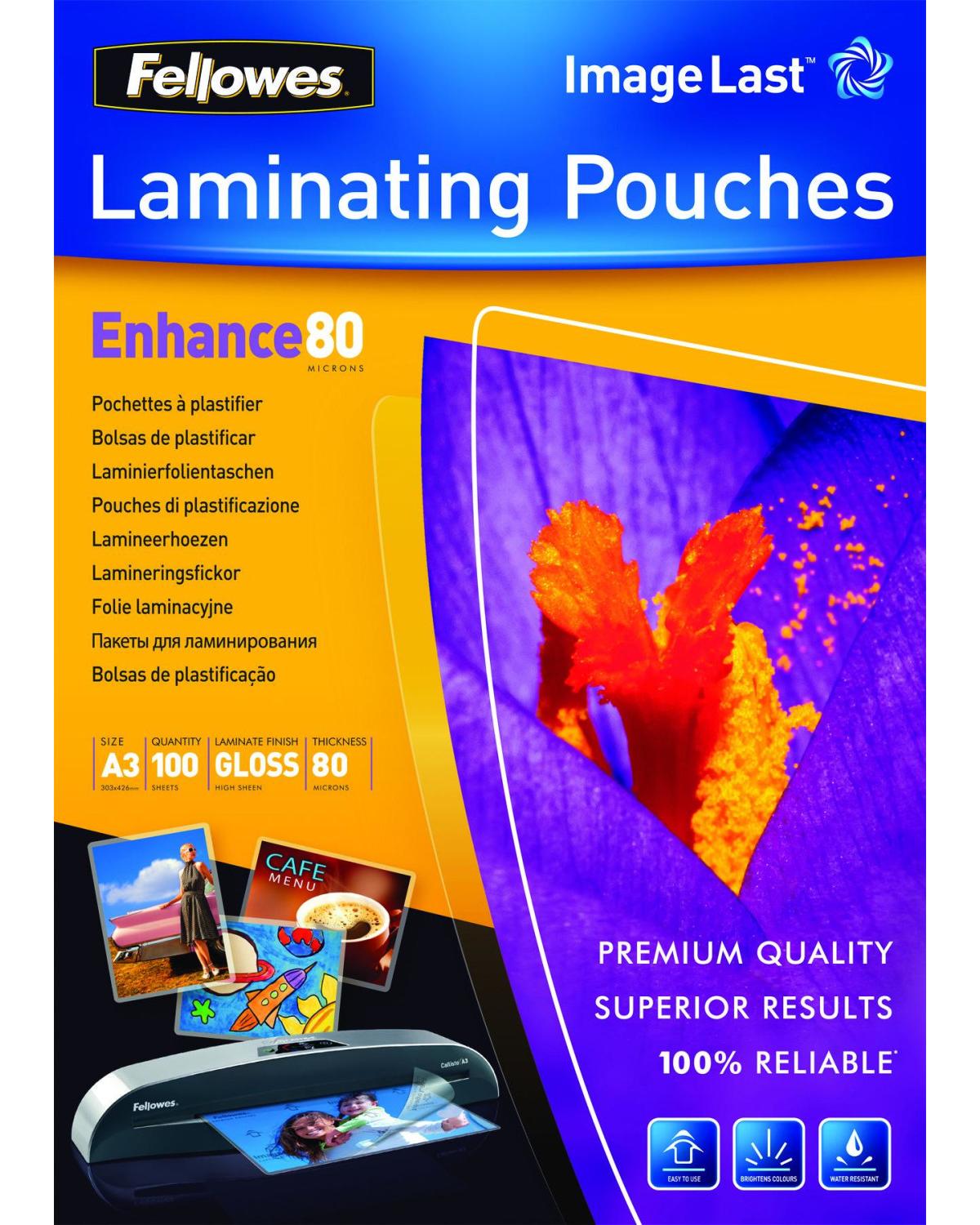Fellowes 5306207 pellicola per plastificatrice 100 pz