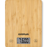 G3 Ferrari G20166 bilancia da cucina Bamboo Superficie piana Rettangolo Bilancia da cucina elettronica
