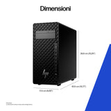 HP Z2 Tower G1i Wolf Pro Security Edition Intel Core Ultra 7 265 32 GB DDR5-SDRAM 1 TB SSD Windows 11 Pro Stazione di lavoro AI Workstation, AI PC Nero