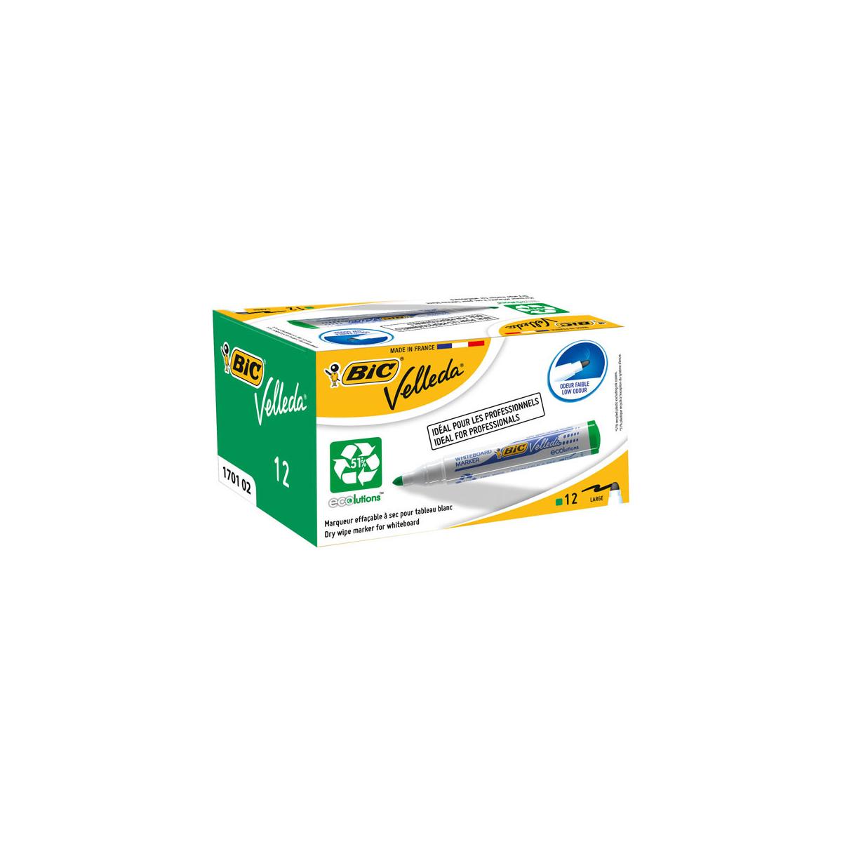 BIC Whiteboard Velleda ECOlutions 1701 evidenziatore 12 pz Verde