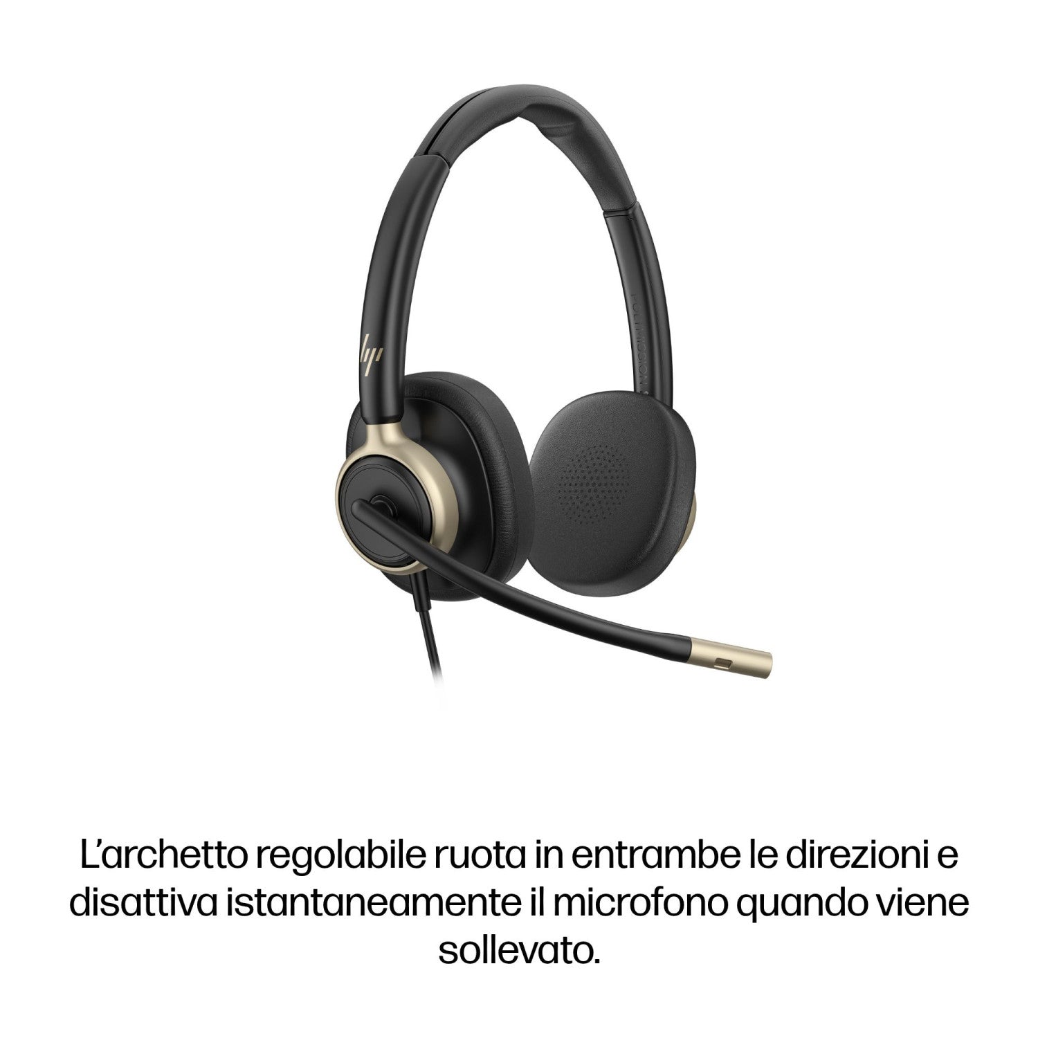 HP Poly Cuffie cablate stereo Mission 825 USB