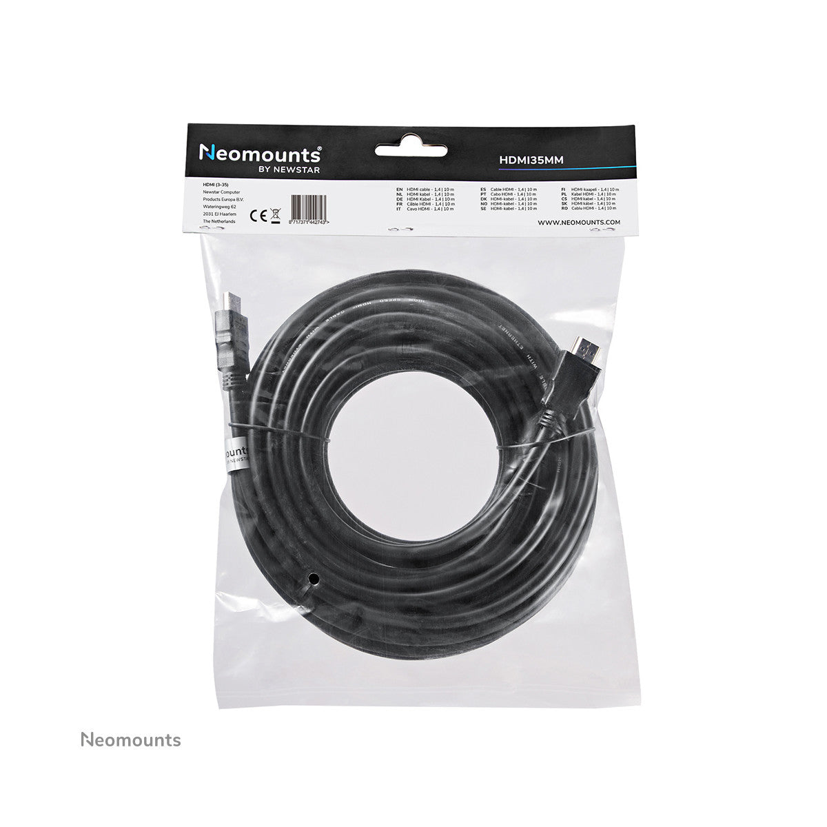 Neomounts HDMI35MM Cavo HDMI - 10 metri