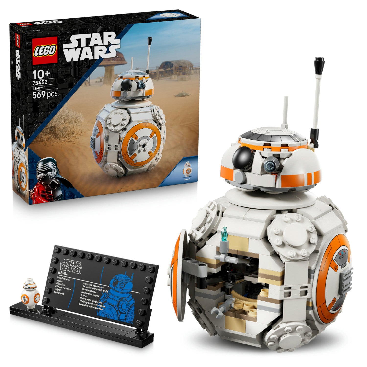 LEGO Star Wars Droide Astromeccanico BB-8 75452 - 569 Pezzi