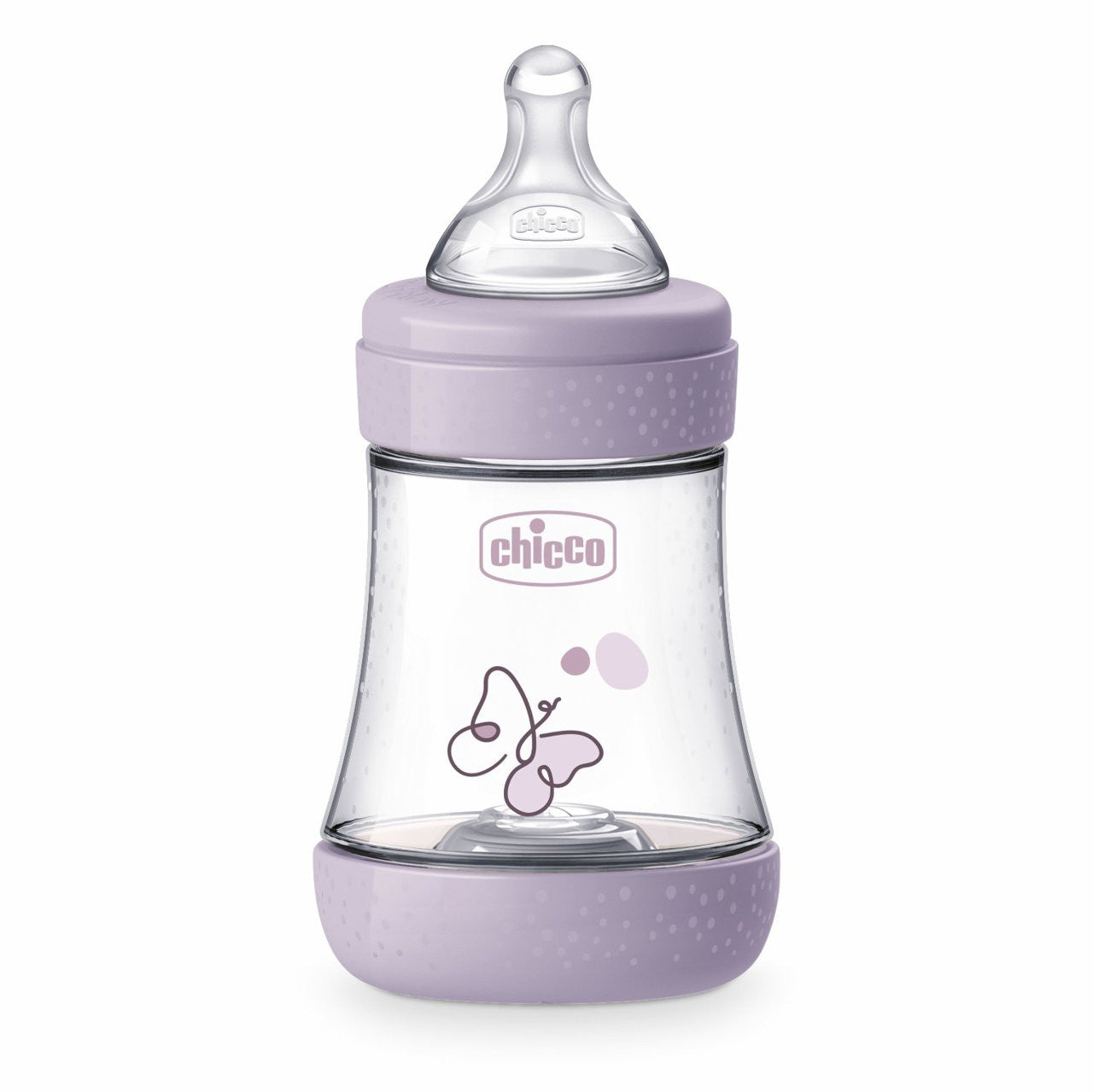 Chicco Biberon Perfect 5 Flusso Lento 150 ml Silicone Lilla