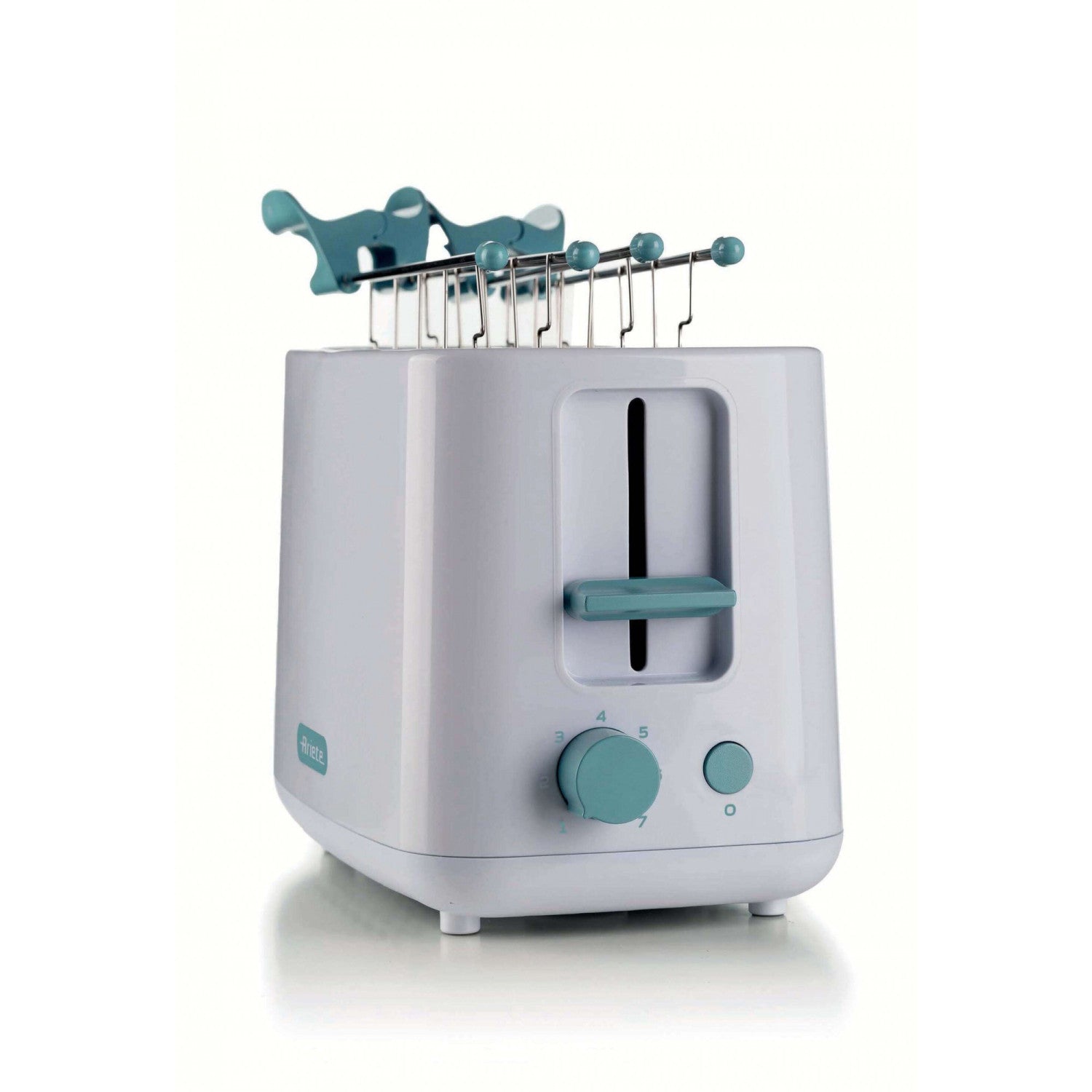 Ariete 157 Tostapane Breakfast 760W 2 Fette di Pane Pinze Acciaio Inox 7 Livelli Bianco