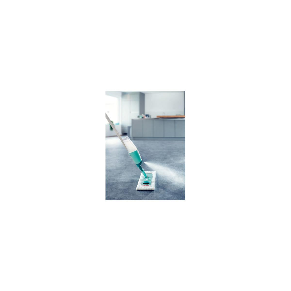Leifheit Easy Spray XL spazzolone Microfibra Secco e bagnato Verde Bianco