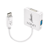 Lindy 41028 cavo e adattatore video DisplayPort DVI-D VGA (D-Sub) HDMI Nero
